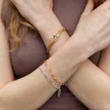 sierra winter gold chain hank bracelet