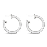 sterling silver hollow hoops