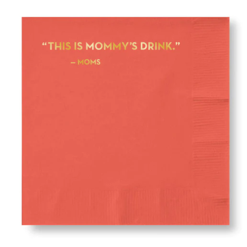 sapling press mommy's drink napkins